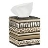 Popular Bath Safari Stripes, Tissue Box, Chocolate