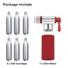 Peaken CO2 cartridge 16g threaded (Pump+6 pack cartridges)