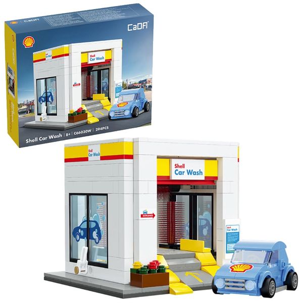 CaDA C66030W Shell Car Wash Brick Model 294pcs