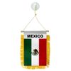 1 Dozen Mexico Mini Banner Flag 4x6in Rear view Mirror Flag