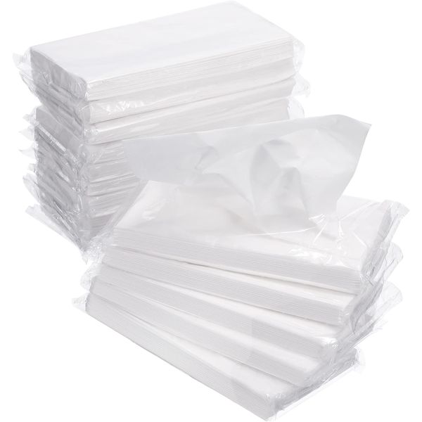 Car Tissue Refill Auto Visor Tissue Refills Napkin Holder Refill for Sun Visor Car Travel Tissues, Soft and Smooth, 3-Ply (8 Pieces)