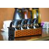 Service Ideas SRC4CP Syrup Caddy, Basket, 12.75", Black and Copper