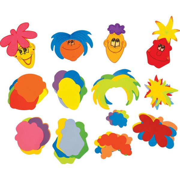Springboard Make a Fun Face Craft Collage Activity Pack (Pack of 100)