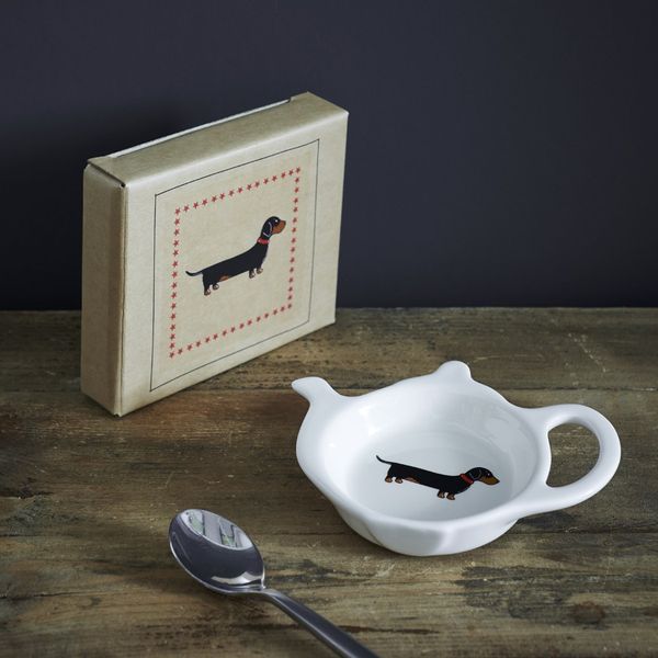 Sweet William Dachshund Teabag Dish