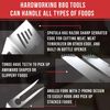 Chef Remi Barbeque Grill Tool Set - Spatula Tongs & Fork | Complete Grilling Set