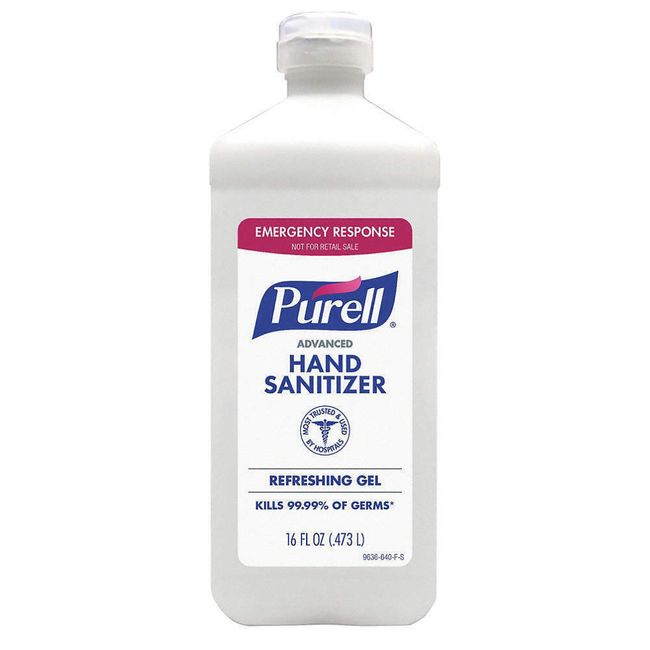 *1-Pack* Purell Advanced Hand Sanitizer 16oz Gel Flip Top Bottle 9636-12-S