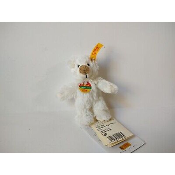 Steiff stuffed keychain clip teddy bear w/ tags clip 110139