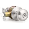 GOBEKOR 1 Pack Privacy Door Knobs Interior Brushed Nickel Bedroom Door Knobs Stainless Steel Door Handles Interior Door Knobs with Lock
