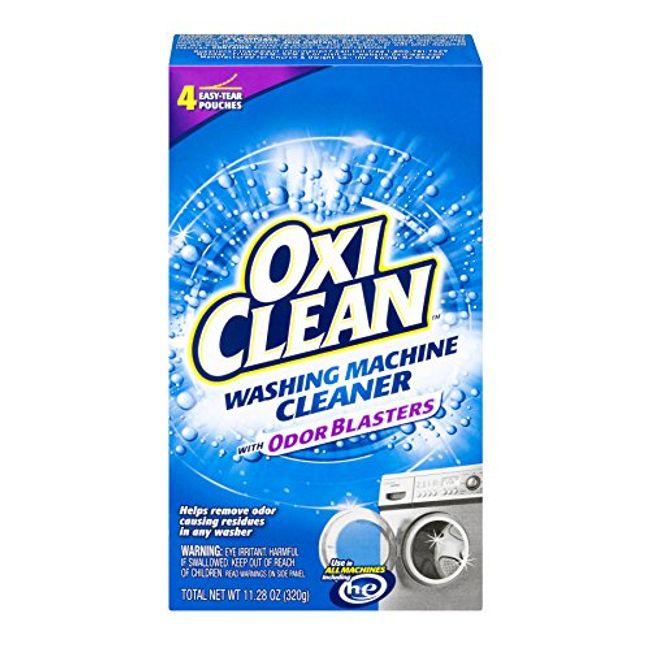 Oxi Clean Washing Machine Cleaner, with Odor Blasters - 4 pouches, 11.28 oz