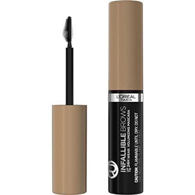 L’Oréal Infallible Volumizing 24H Wear Brow Mascara, 7.0 Blonde, 0.13 Fl Oz