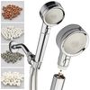 LaserJet Hand Shower Head – 2 Water Filters & Pause Switch – Chrome Finish