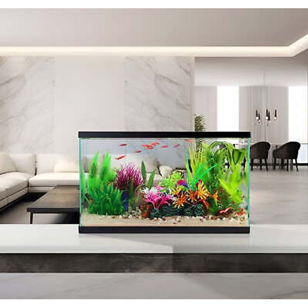 10 Gallon Transparent Glass Fish Tank Anti-scratch Aquarium for Aquatic Pet Home