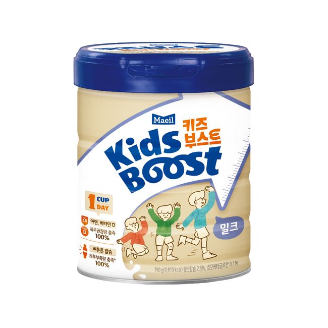 Kids Boost Milk 750g 1 can (20-day supply) [Guaranteed arrival] [KRW 1,500 discount per box when purchasing multiple items]