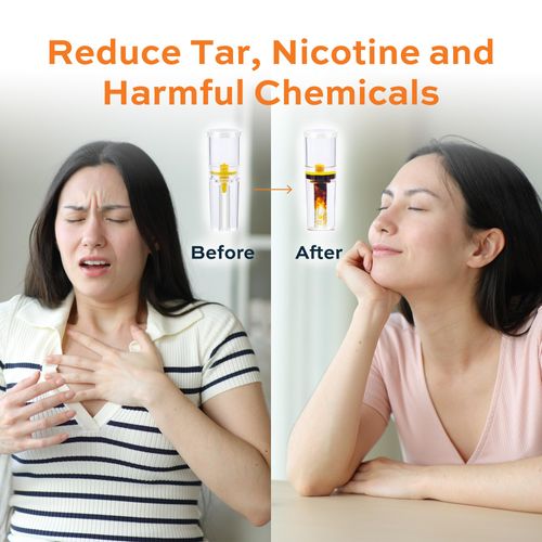 Tarbust 300 Cigarette Filters That Remove Tar and Chemicals, Reusable Filter Tips, Tar Blockers, Smart Filters for Cigarettes Tips, Regular & King Size