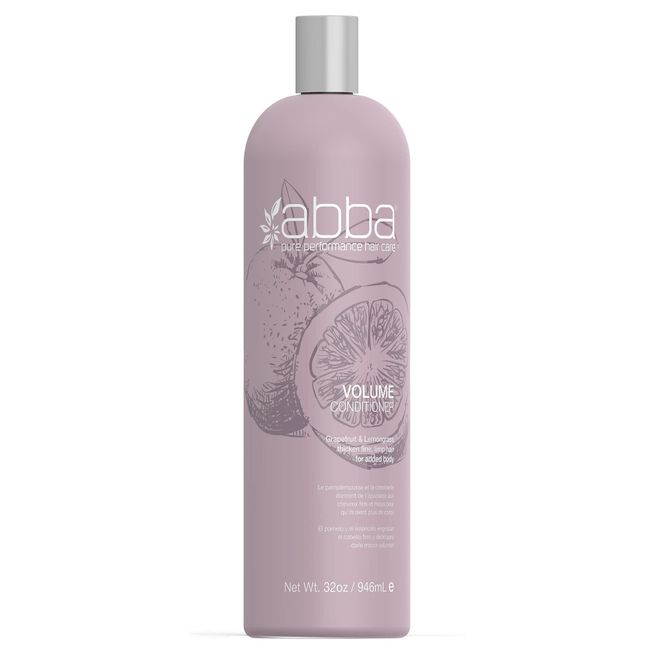 ABBA Volumizing Conditioner, GrapeFruit & LemonGrass, 32 Fl Oz