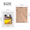 EGOFINE A4 Frames - Solid Wood Frame with Acrylic Glass, A4/A5 Mat, 21x29.7cm, Table Top & Wall Mounting, White