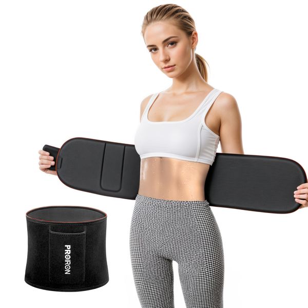 PROIRON Bauchweggürtel, Fitness Gürtel Verstellbarer, Taille Trimmer Gürtel Fitnessgürtel, Abnehmen Waisttrainer Taillenformer, Bauchgürtel für Herren und Damen