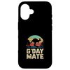 G'Day Mate Kangaroo Retro Sunset Silhouette Case for iPhone 16