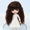 Linfairy 9-10 inch Doll Long Wig Curl (Brown)