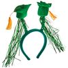 Grad Cap w/Fringe Boppers (green) Party Accessory (1 count) (1/Pkg)