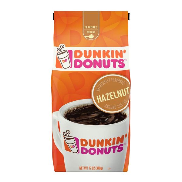 Dunkin' Hazelnut Flavored Ground Coffee, 12 Ounces