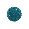 Bling Crystal Ball Blue 6mm (2 Holes)