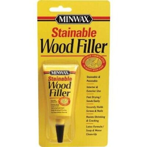 Minwax Natural 1 Oz. Wood Filler 42851 Stainable/Paintable Indoor/Outdoor Use