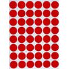 Royal Green Colour Coding Labels Red 3/4" Rounds Dot Stickers 17mm (1.7cm) Dots 720 Pack
