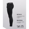 JAKO Unisex Long Tights Function, schwarz, XL