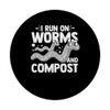 Worm Farming Funny Composting Earthworm Vermicompost PopSockets Swappable PopGrip