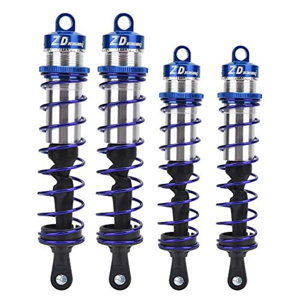 Tbest RC Car , 4pcs Metal Oil Pressure Adjustable Front and Rear Shock Damper for 1/8 RC Car(Blue) Arrma Typhon 6S Shocks Model Car Accessories