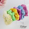 Velvet Solid Scrunchies - Set of 2-Black