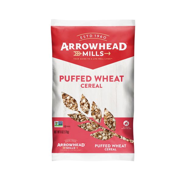 Arrowhead Mills Puffed Wheat Cereal, 6 oz - Pack of 4