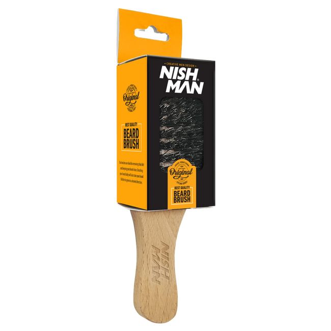 Nishman Tarak ve Fırça (Premium Beard Brush)