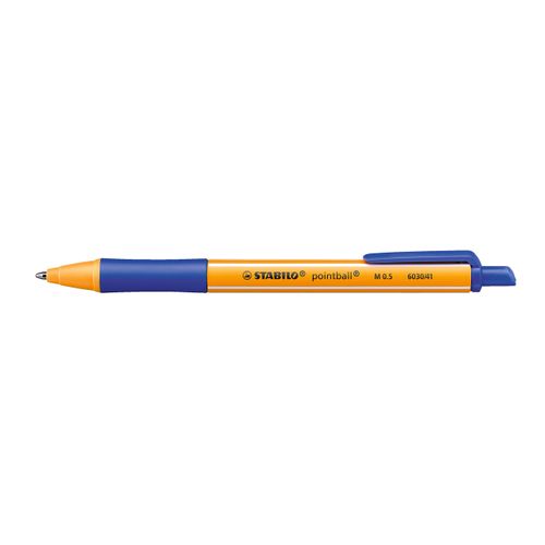 Ballpoint Pen - STABILO pointball - Pack of 2 - Blue, Black