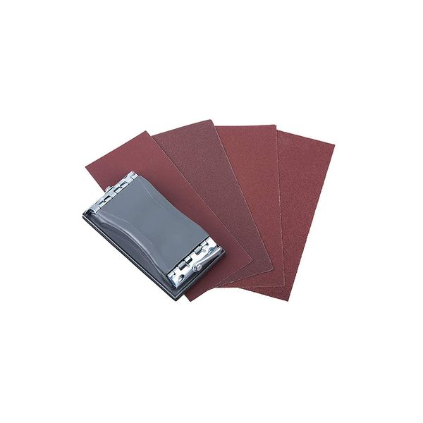 Wolfcraft 2877000 Hand Sanding Block With 40 Abrasive Pads