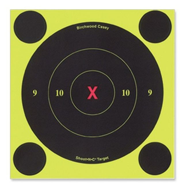 Birchwood Casey B8-60 SHOOT-N-C 6" Round Target 60PK