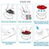 10 Pack 3M Sticky Adhesive Replacement Compatible with Socket Mount Base VHB Sticker Pads for Collapsible Grip & Stand (Red)