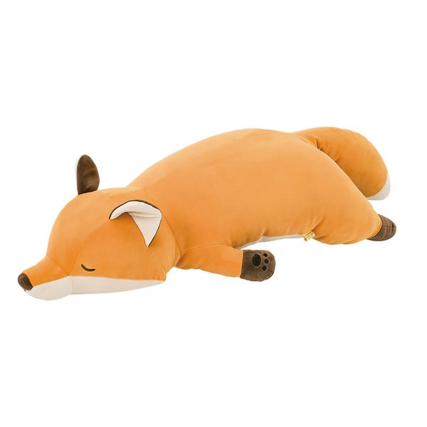 Livheart 78210-41 Premium Nemu Nemu (Sleepy) Animals Hug Pillow, Stuffed Animal, Present, Soft, Fluffy, Size L, Total Length: Approx. 28.7 inches (73 cm), Konta the Fox