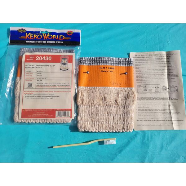 DYNA GLO WK11C8 KEROSENE HEATER WICK, WICK CLEANING BRUSH & GUIDE-KEROWORD 20430