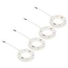 PATIKIL GX53 Light Base Socket, 4 Pack White Plastic Socket for Cabinet Showcase Showroom Lights