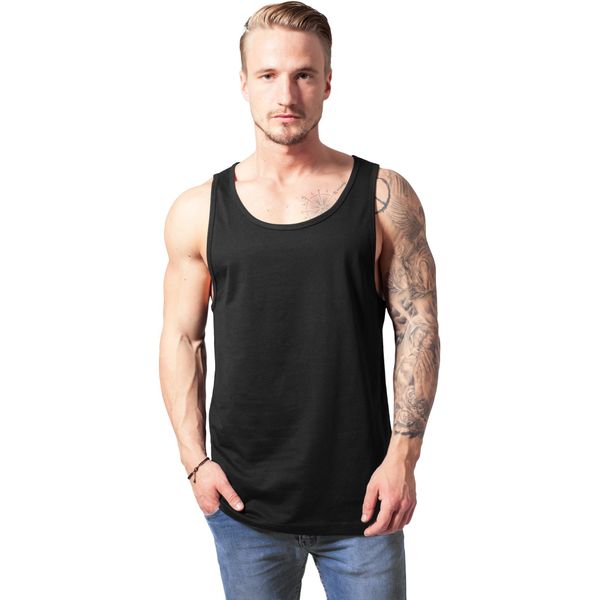 Urban Classics Men's Jersey Big Tank Top Sports Shirt, Black, M