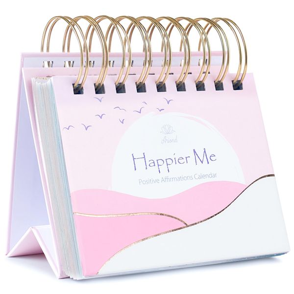 Daily Affirmation Calendar, Undated Inspirational Desk Calendar, Inspirational Gifts for Women, Daily Affirmations for Women, Pink Gifts for Women, Daily Flip Calendar, Motivational Gifts for Women