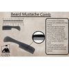 G.B.S Beard Mustache Comb MCB 3 Pack-Extra Small. Unbreakable Fine Toothed, Beard and Moustache Combs for Facial Hair Grooming. Hand Polished Cellulose Acetate Gentle: Flexible Pocket Size