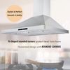 36 inch Wall Mount Range Hood 700CFM Stainless Steel Vent Touch Control w/LEDs