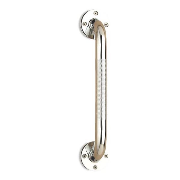 Wall Grab Bar Size: 12", Finish: Chrome