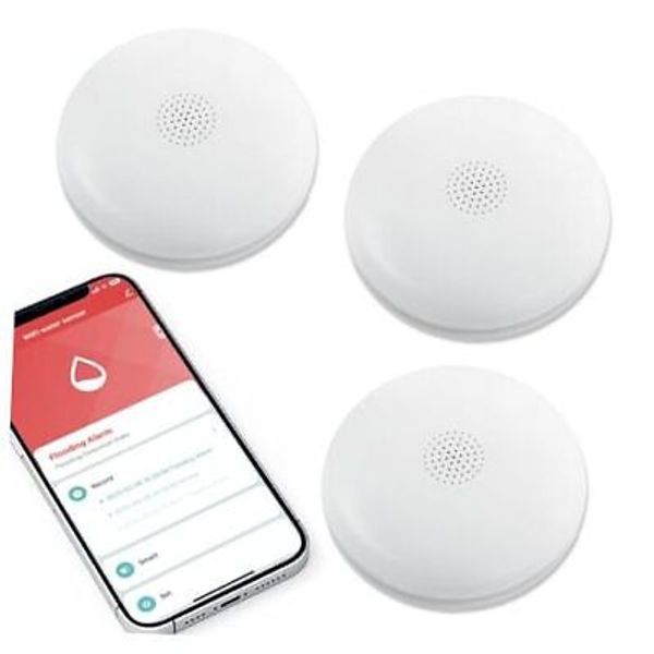 Water Leak Detectors for Home, Wi-Fi Smart Water Sensor Alarm, 75 dB Water