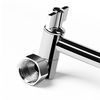 11" Solid Brass Adjustable Shower Extension Arm with Lock Joints 2-Foot Range