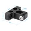 CAMVATE Simple 15mm Single Rod Clamp with 1/4"-20 Threadless Mounting Points