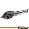 Fits 20-22 Toyota Corolla L LE XLE Rear Bumper Diffuser W/ Silver Lower Trim&Tip